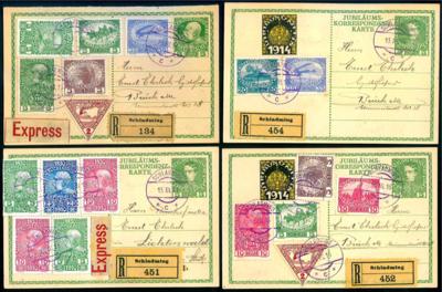 Poststück - Österr. Monarchie - Kl. Partie Poststücke aus SCHLADMING 1911/16, - Stamps and postcards