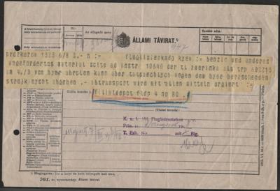 Poststück - Telegramm der Station - Francobolli e cartoline