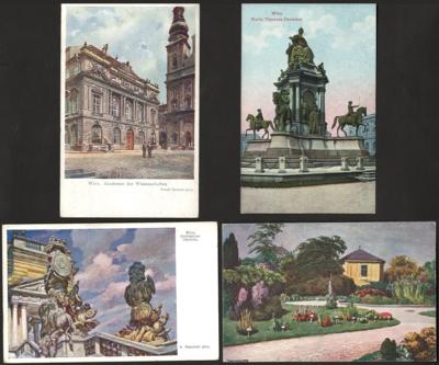 Poststück - Verlag Brüder Kohn - Künstlerkarten mit Alt - Wiener Motiven aus versch. Serien ungelaufen, - Francobolli e cartoline