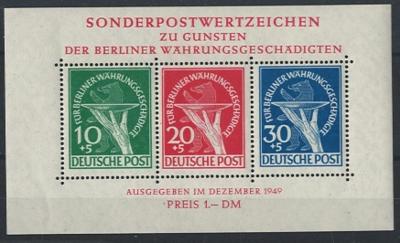 ** - Berlin Bl. Nr. 1, - Briefmarken und Ansichtskarten