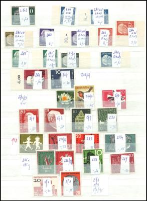 ** - BRD  etc. - kleine Sammlgn. 1846/1976 u. Berlin 1956/1982, - Stamps and postcards