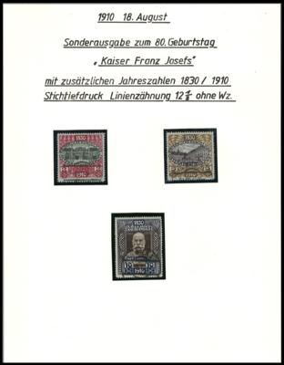 .gestempelt/Briefstück/Poststück - Sammlung Österr. Monarchie ca. 1899/1918, - Stamps and postcards