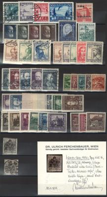 .gestempelt/*/**/Briefstück - Sammlung Österr. ab 1850 mit I. REp., - Francobolli e cartoline