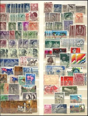 .gestempelt - Reichh. Partie Übersee u. Europa, - Stamps and postcards