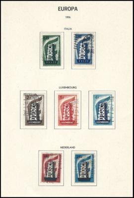 .gestempelt - Sammlung Europa Gemeinschaftsausgabe CEPT 1956/1995, - Známky a pohlednice