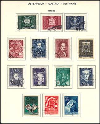 .gestempelt - Sammlung Österr. 1945/1975, - Briefmarken und Ansichtskarten