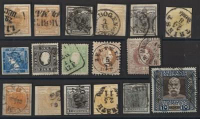 .gestempelt - Sammlung Österr. I. Rep. mit Lombardei, - Briefmarken und Ansichtskarten