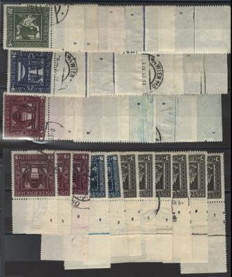 .gestempelt - Sammlung Österr. I. Rep. u.a. mit WIPA glatt gestempelt, - Briefmarken und Ansichtskarten