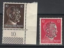 ** - Österr. 1945 - Lokalausg. Graz/Panther 10 + 12 Pfg. Tiefendruck, - Známky a pohlednice