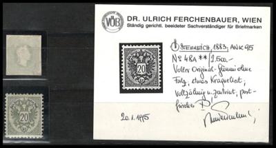 **/(*) - Österr. Nr. 23 hellgrau, - Briefmarken und Ansichtskarten