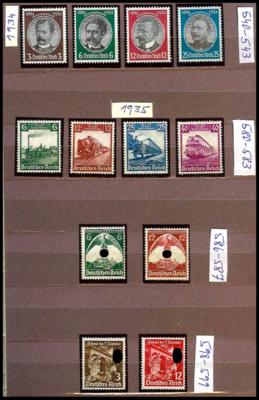 **/* - Partie D.Reich aus ca.1921/1940, - Briefmarken und Ansichtskarten