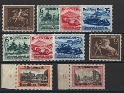 ** - Sammlung D.Reich 1938/1945, - Briefmarken und Ansichtskarten