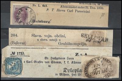 Briefstück - Österr. Nr. 6 I, - Známky a pohlednice