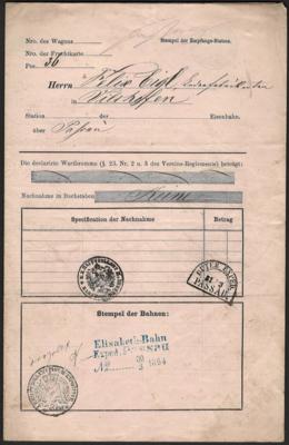 Poststück - Bayern interessante Sammlung Frachtbriefe spätes 18. Jh. u. 19 Jh., - Známky a pohlednice