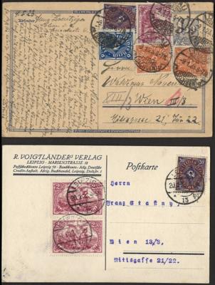 Poststück/Briefstück - Partie Poststücke D.Reich mit ein wenig Bayern, - Briefmarken und Ansichtskarten