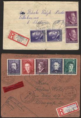 Poststück/Briefstück - Partie Poststücke D.Reich mit viel Werbekarten, - Stamps and postcards