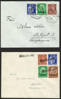 Poststück - D. Besetzung Elsass 1940 -2 Briefe - Známky a pohlednice