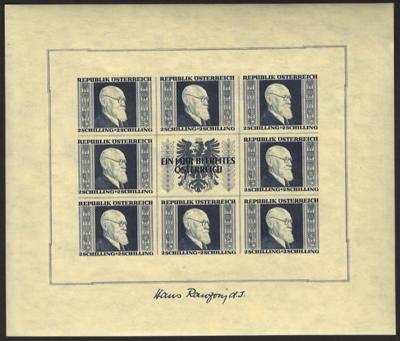 Poststück - Österr. 1946 - Kleinbogen - Francobolli e cartoline