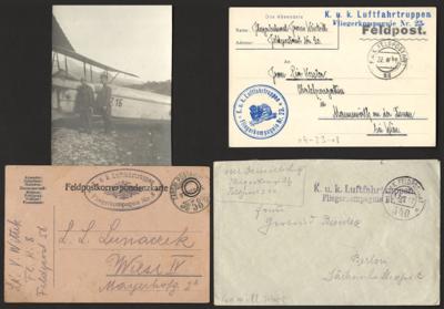 Poststück - Österr. Feldpost WK I - Partie Luftwaffe mit Fliegerkp. 35, - Francobolli e cartoline