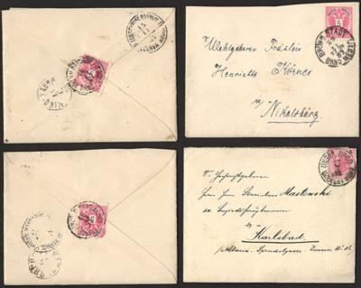 Poststück/** - Österr. Partie Belege ab Monarchie 1883, - Stamps and postcards