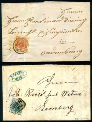 Poststück - Österr. - Partie Poststücke ab Ausg. 1850, - Francobolli e cartoline