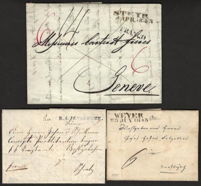 Poststück - Österr. - Vorphila heutiges Österr.-Partie, - Briefmarken und Ansichtskarten