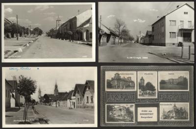 Poststück - Partie AK Burgenland mit Mörbisch - Illmitz - Podersdorf - Nikitsch - Eisenstadt, - Francobolli e cartoline