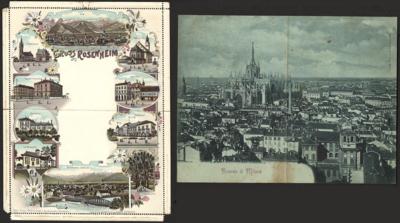 Poststück - Partie AK D. REich mit Italien und Schweiz, - Briefmarken und Ansichtskarten