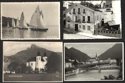 Poststück - Partie AK Salzkammergut, - Briefmarken und Ansichtskarten
