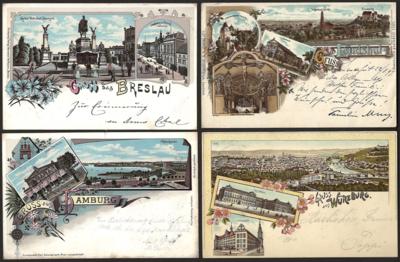 Poststück - Partie alte Ansichtskarten Bayern/D.Reich, - Francobolli e cartoline