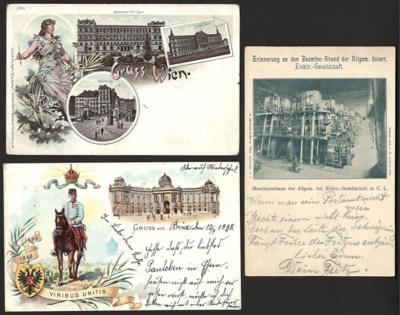 Poststück - partie alte Ansichtskarten Wien, - Známky a pohlednice