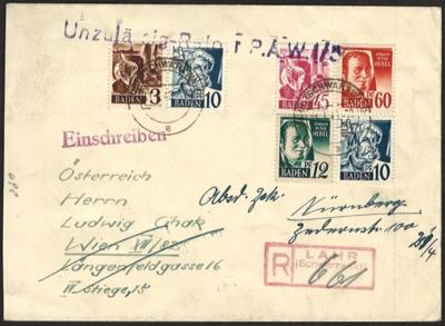 Poststück - Partie Nachkriegsdeutschland Ost - und West, - Stamps and postcards