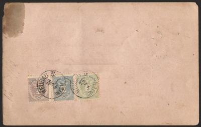 Poststück - Partie Österr. Ausg. 1883 u.a. Paketkarte - Známky a pohlednice