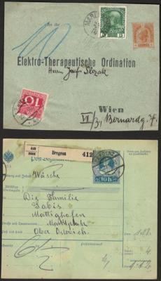 Poststück - Partie Portobelege Österr. ab Monarchie, - Stamps and postcards
