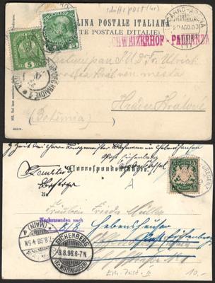 Poststück - Reichh. Partie Schiffspostbelege aus verschiedenen Zeitepochen, - Briefmarken und Ansichtskarten