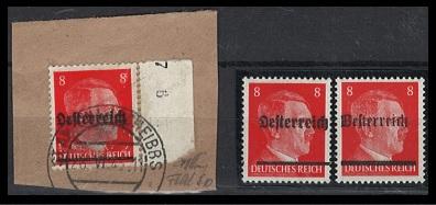 **/*/gestempelt - Partie Österr. Lokalausg. Scheibbs in versch. Typen (ca. 20 und 6 Dreierstreifen), - Briefmarken und Ansichtskarten