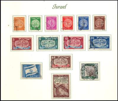 **/*/gestempelt/Poststück - Israel 2 Sammlungen - Briefmarken und Ansichtskarten