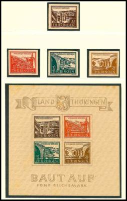 **/gestempelt/Poststück - Reichh. Sammlung DDR Ausg. 1945/1990 - mit Markenheftchen, - Stamps and postcards