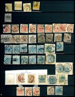 .gestempelt - Reichh. Ansammlung Österr. 1850/1864, - Stamps and postcards