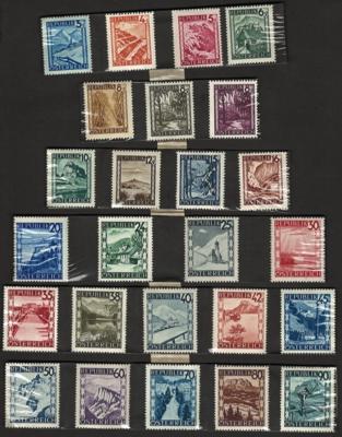 **/*/gestempelt - Reichh. Bestand Österr. ab 1945, - Stamps and postcards