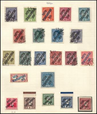 **/*/gestempelt - Reichh. Partie Tschechosl. ab 1918, - Stamps and postcards