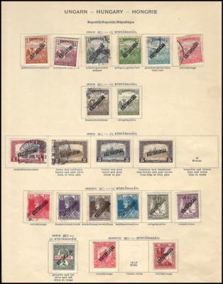 .gestempelt/*/** - Reichh. Sammlung Ungarn mit Dubl., - Stamps and postcards