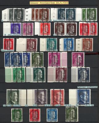 **/gestempelt - Sammlung Österr. 1945/1991, - Briefmarken und Ansichtskarten