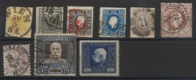 .gestempelt/*/** - Sammlung Österr. Monarchie ab 1850 mit ein wenig Nebengebieten, - Stamps and postcards
