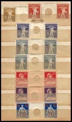 */gestempelt - Sammlung Schweiz Zusammen- bzw. Kehrdruckpaare etc., - Briefmarken und Ansichtskarten