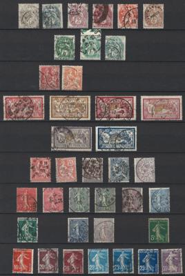 **/*/gestempelt - Sehr reichh. Partei Frankreich, - Stamps and postcards