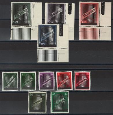 ** - Österr. 1945 - Gitter, - Stamps and postcards