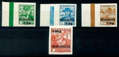 ** - Österr. Nr. 613U/16U (WH II UNGEZÄHNT), - Stamps and postcards