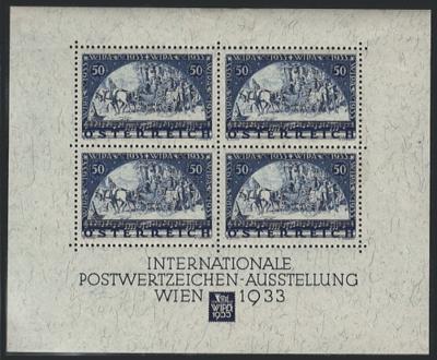 * - Österr. - WIPABLOCK (128:105:128:105), - Briefmarken und Ansichtskarten