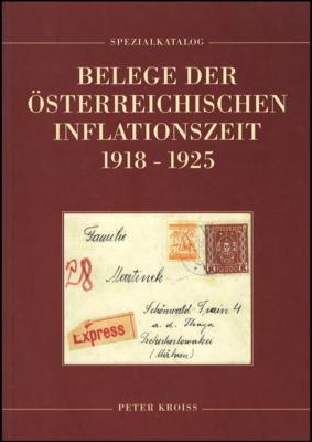 Kl. Partie Literatur u.a. Peter Krois: Belege der Österreichischen Inflationszeit 1918 - 1925, - Francobolli e cartoline